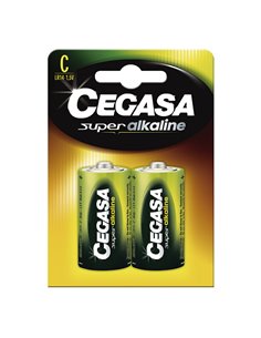 Pila alcalina CEGASA C (LR14) Super Alcaline. 24 unidades