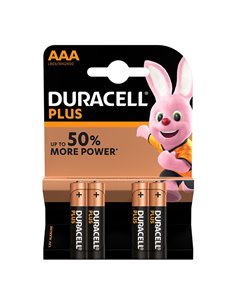 Pila alcalina AAA (LR03) DURACELL Plus. 40 unidades