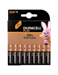 Pila alcalina AAA (LR03) DURACELL Plus. 180 unidades