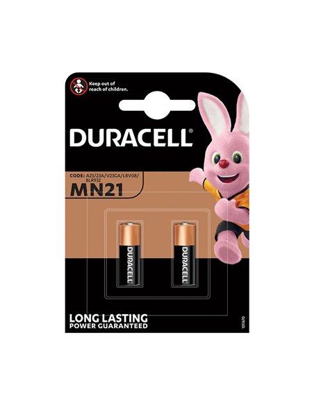 Pila alcalina 23A (MN21) DURACELL Gama Security. 20 unidades