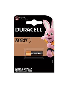 Pila alcalina 27A (12V) DURACELL Gama Security. 10 unidades