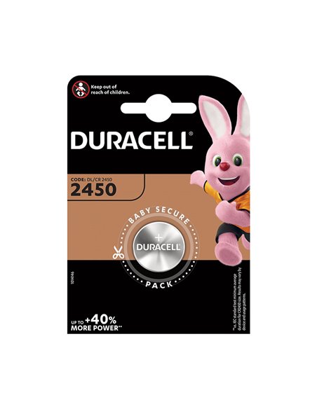 Pila botón litio DURACELL Tipo pila CR2450