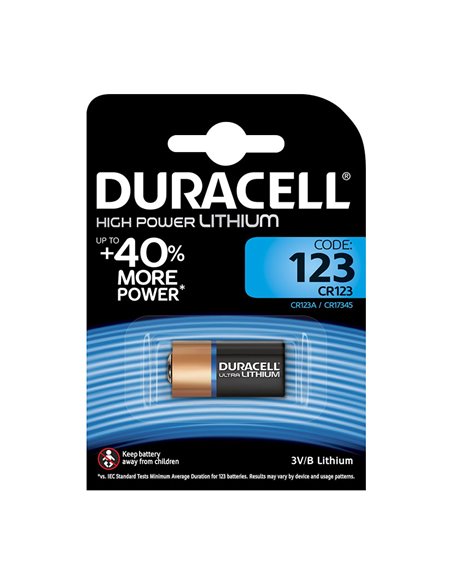 Pila litio CR123 DURACELL High Power Lithium