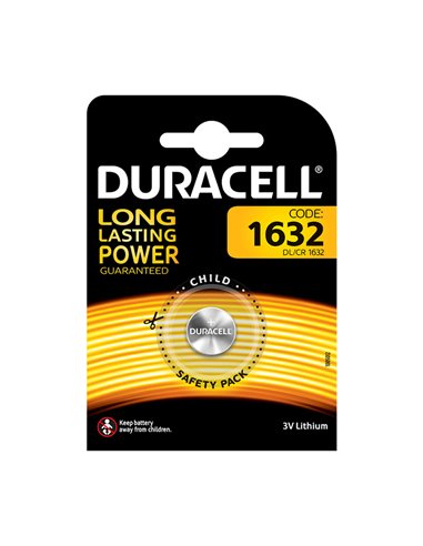 Pila botón litio DURACELL DL 1632