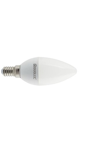 Bombilla Led vela DUOLEC E14 luz fría 7w