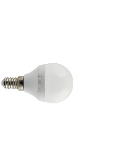 Bombilla Led mini globo DUOLEC E14 luz cálida 7w