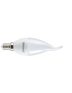Bombilla vela clásica Led 220º DUOLEC E14 luz cálida 5 W