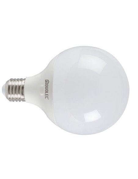 Bombilla Led globo DUOLEC G95 luz cálida 15 W