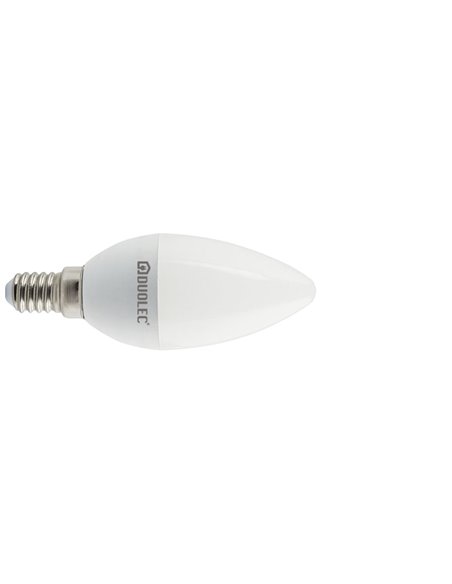 Bombilla Led vela DUOLEC E14 luz día 7w
