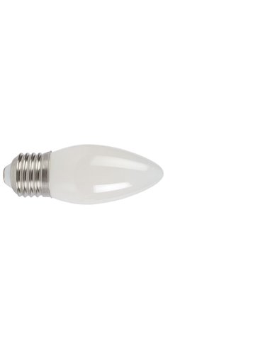 Bombilla con filamento Led vela opal DUOLEC E27 luz cálida 4 W