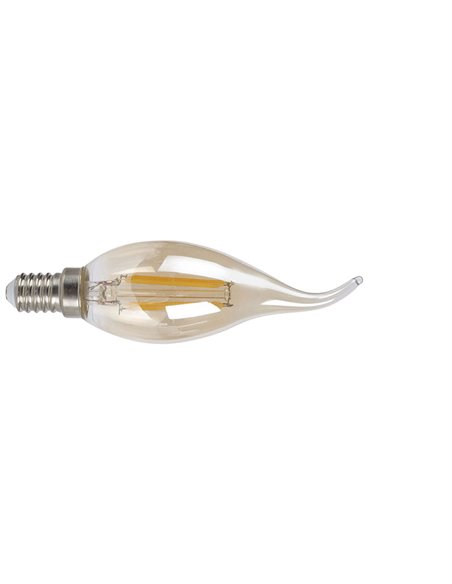 Bombilla Led vela decorativa vintage DUOLEC E14 luz cálida 4 W