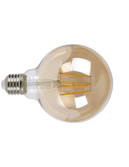 Bombilla con filamento Led globo G95 vintage DUOLEC E27 luz cálida 6 W