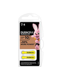 Pila para audífono DURACELL 10 (PR70). 60 unidades