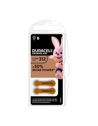 Pila para audífono DURACELL 13 (PR48). 60 unidades