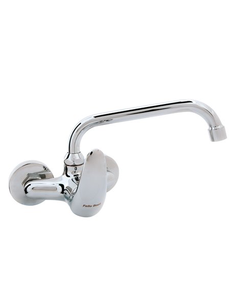 Grifo monomando fregadero pared BOET serie Cinco 110mm
