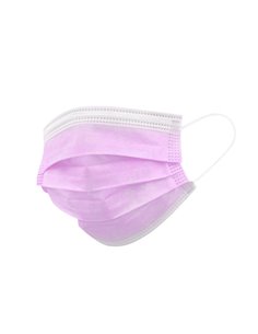 Mascarilla quirúrgica desechable rosa Tipo IIR TQM09  10 unidades