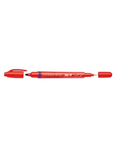 Marcador de tinta MARKAL doble punta Color Rojo
