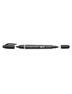 Marcador de tinta MARKAL doble punta Color Negro