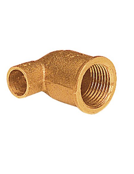 Racor latón soldar METALGRUP codo hembra Diámetro 18 MM
