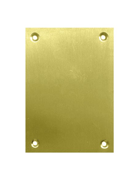 Placa ciega bocallave MICEL 100x70mm Acabado/s Latón pulido
