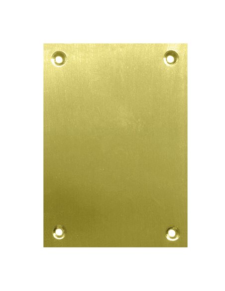 Placa ciega bocallave MICEL 100x70mm Acabado/s Latón satinado