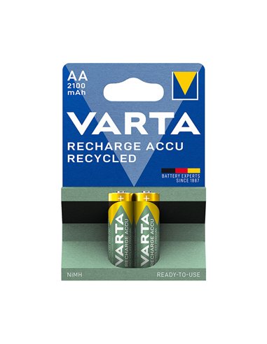 Pila recargable AA (LR6) VARTA Recycled. 20 unidades