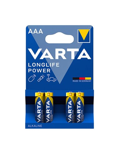 Pila alcalina AAA (LR03) VARTA Longlife Power. 40 unidades