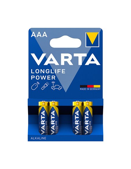 Pila alcalina AAA (LR03) VARTA Longlife Power. 40 unidades