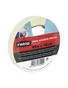 CINTA ADHESIVA KREPP LISO 18MMX45M