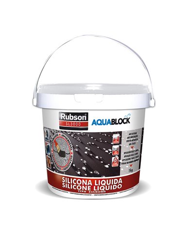 SILICONA LÍQUIDA AQUABLOCK  1 KG.BLANCA