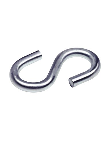 GANCHO TIPO \"S\" GALVANIZA. 5X45MM  4 UND