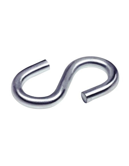 GANCHO TIPO \"S\" GALVANIZA. 5X45MM  4 UND