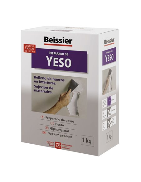 YESO P/RELLENOS  FIJACIONES  1 KG