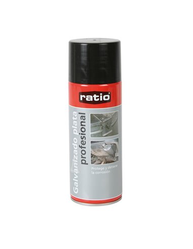 SPRAY GALVANIZADO PLATA 400ML RATIO