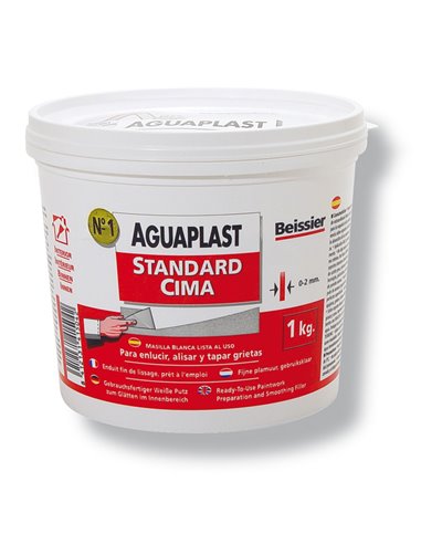 MASILLA AGUAPLAST STANDARD CIMA 1 KG.