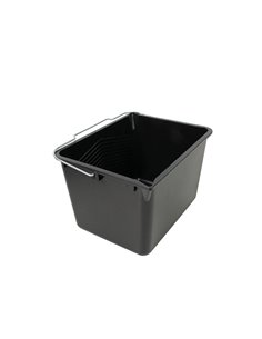 CUBETA PLÁSTICO NEGRA 8L CON ASA