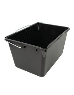 CUBETA PLÁSTICO NEGRA 12L CON ASA