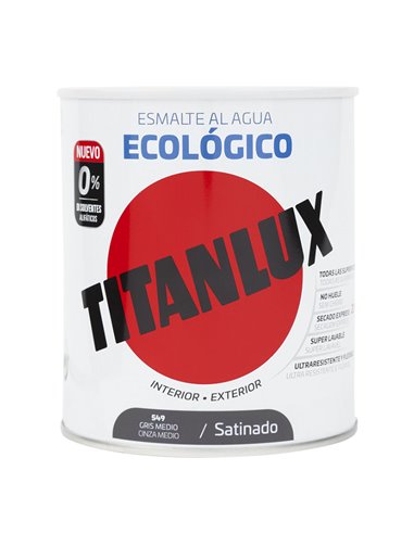 TITANLUX BASE AGUA GRIS MEDIO 750ML SAT.