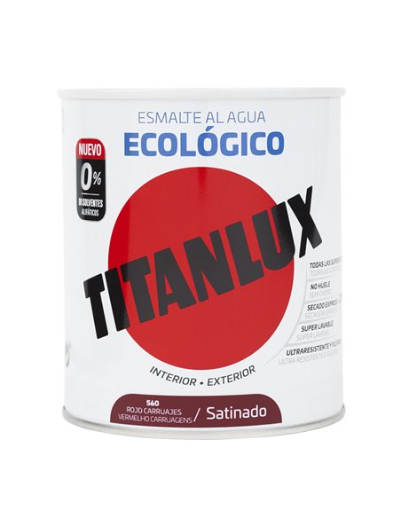 TITANLUX BASE AGUA ROJO CARRU 750ML SAT.