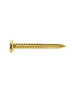 Tornillo Pozidrive latonado EHS para aglomerado Dimensiones 3,5x25 MM
