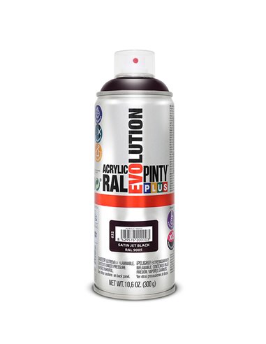 PINTURA SPRAY ACRIL.NEGRO SATIN.400ML