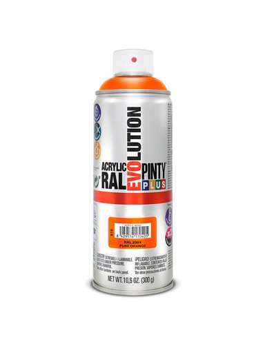 PINTURA SPRAY ACRILICA NARANJA  400ML