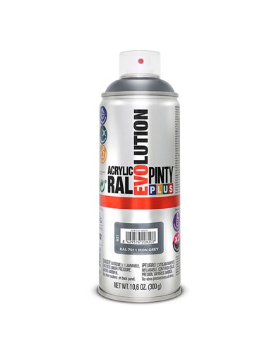 PINTURA SPRAY ACRILICA GRIS HIERRO 400ML