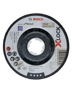 Disco desbaste metal BOSCH X-lock Expert  10 unidades Diámetro disco 115 MM
