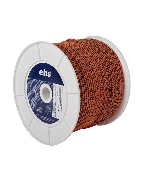CUERDA POLIÉSTER Ř12MM X 100M NARAN/NEGR