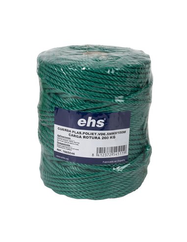 CUERDA PLAS.POLIET. BL.5MMX100M.EHS