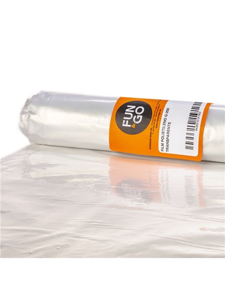 PLASTICO ROLLO 4X25M GALGA 200. TRANS.