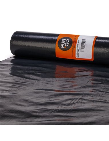 PLASTICO ROLLO 1X25M GALGA 200. NEGRO