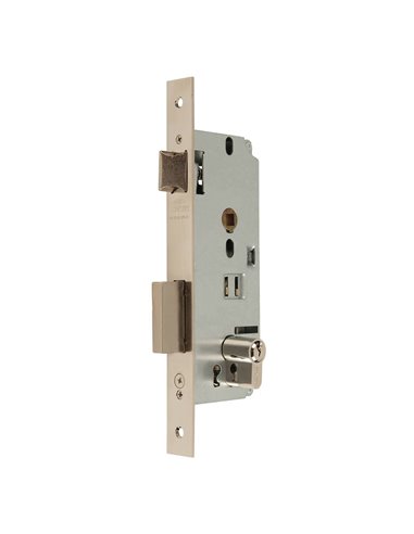 Cerradura embutir MCM madera modelo 1601 Distancia entre eje de llave y extremo de puerta 50 MM