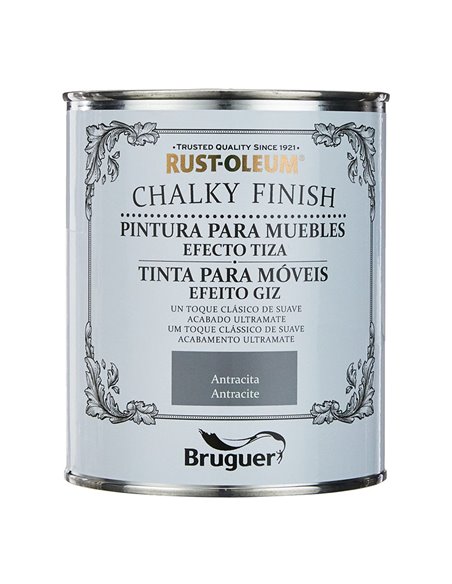 RUSTOL. CHALKY FINISH M. ANTRACITA 750ML
